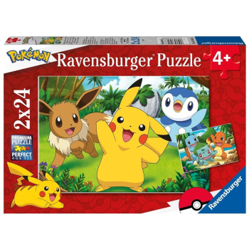 Puzzle dla dzieci 2x24 Pokemon